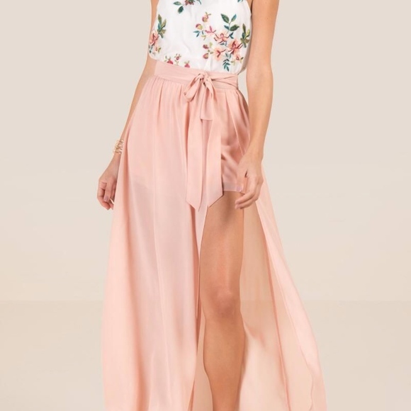 Francesca's Paola tie-waist long skirt - Picture 3 of 3